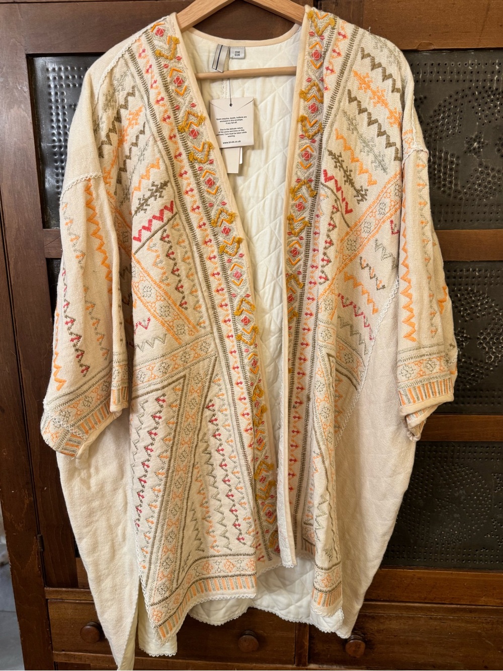 Anthropologie Bl^nk London Paloma Embroidered Kimono Jacket - Picture 5 of 13